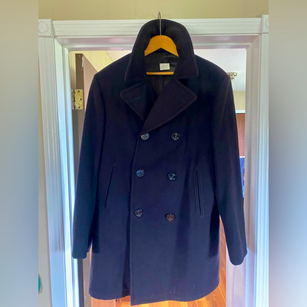 Vintage Navy Issue Peacoat in pristine condition.